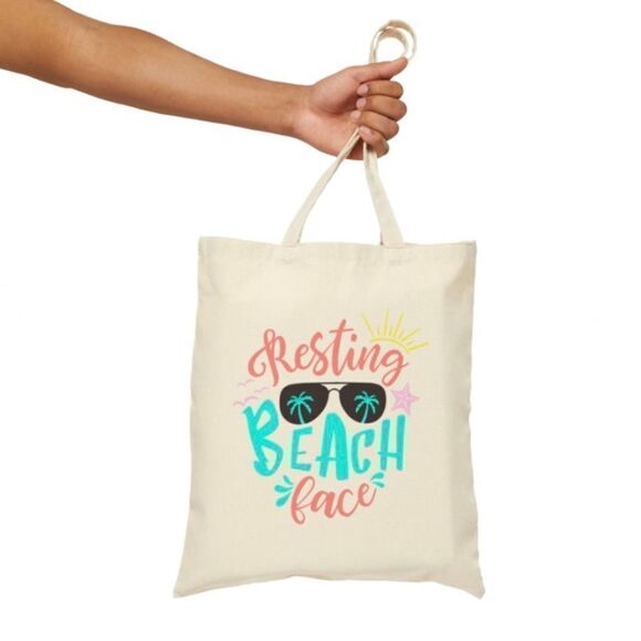 Resting Beach Face Tote - Picture 2 of 8